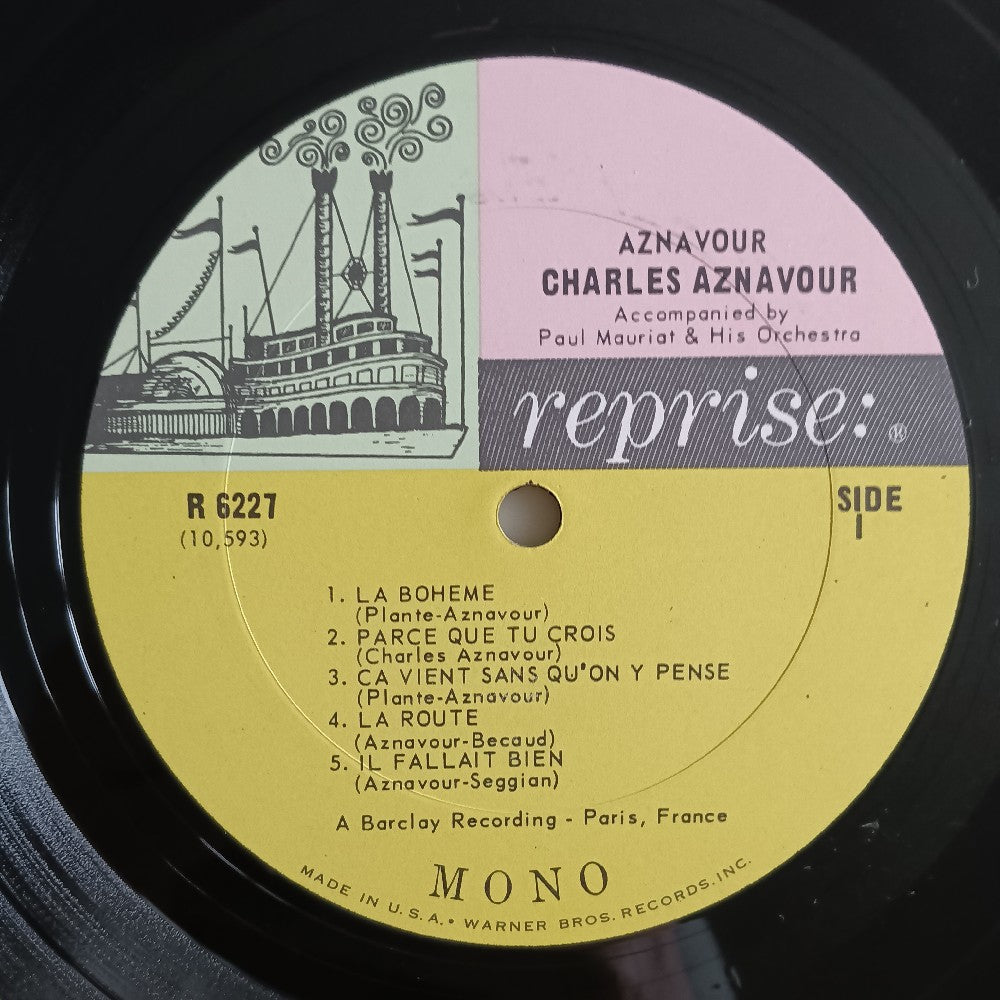 Charles Aznavour - Aznavour - 1966 - R-6277 - Used - VG++ - Vinyl