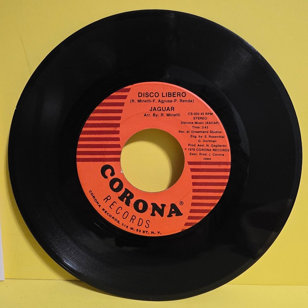 Jaguar - Disco Libero / Maria /Super Rare - 1978 - CS-003 - Used - VG+ - Vinyl