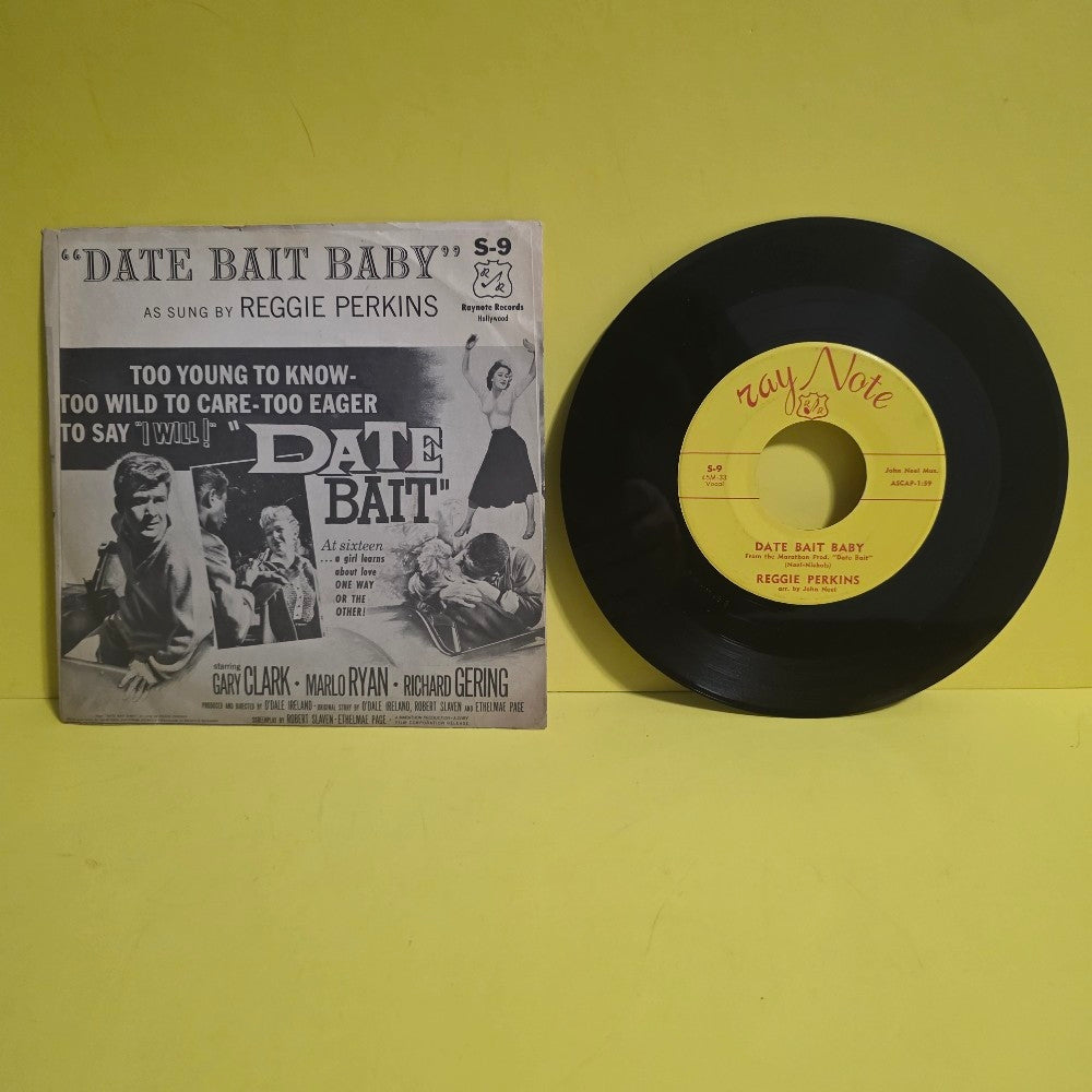 Reggie Perkins - Date Bait Baby/ High School Caesar - 1960 - S-9 - Used - VG++ - Vinyl