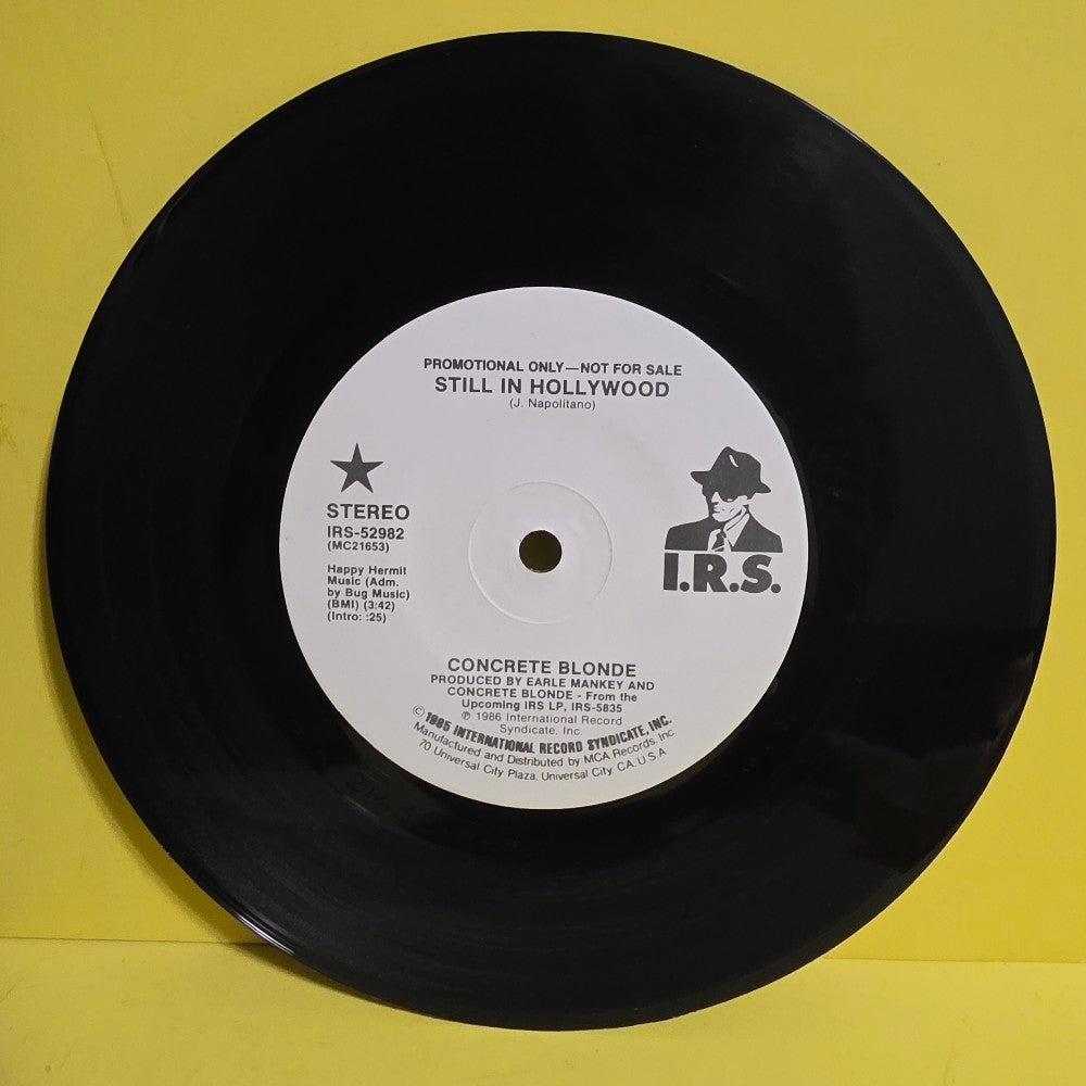 Concrete Blonde - Still In Hollywood / Promo - 1986 - IRS-52982 - Used - EX - Vinyl