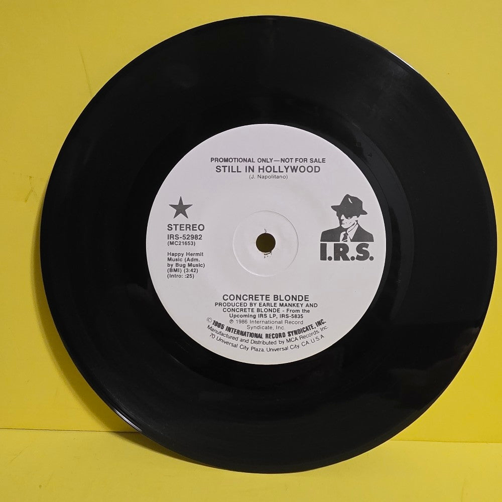 Concrete Blonde - Still In Hollywood / Promo - 1986 - IRS-52982 - Used - EX - Vinyl