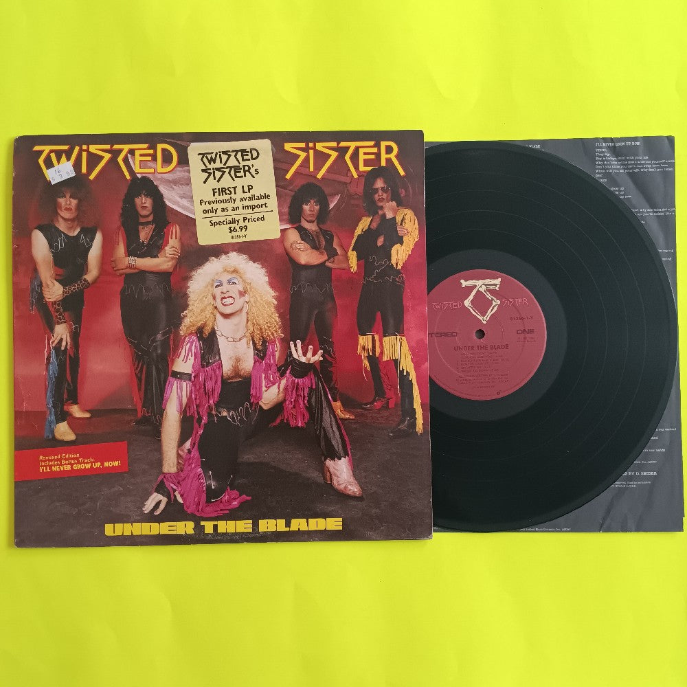 Twisted Sister - Under The Blade PROMO - 1985 - 81256-1-Y - Used - VG++ - Vinyl
