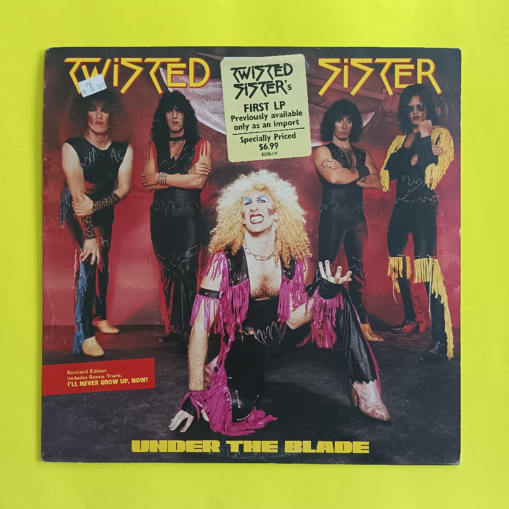 Twisted Sister - Under The Blade PROMO - 1985 - 81256-1-Y - Used - VG++ - Vinyl