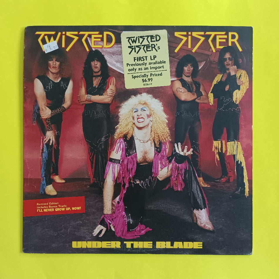 Twisted Sister - Under The Blade PROMO - 1985 - 81256-1-Y - Used - VG++ - Vinyl