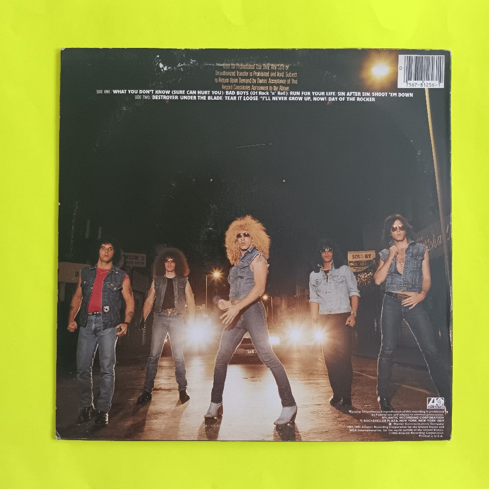 Twisted Sister - Under The Blade PROMO - 1985 - 81256-1-Y - Used - VG++ - Vinyl
