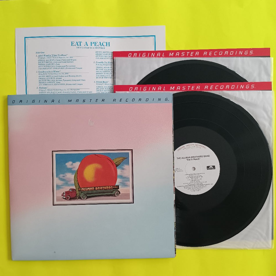 Allman Brothers Band - Eat A Peach JAPAN Original Master Recording - 1984 - MFSL 2-157 - EX - Vinyl