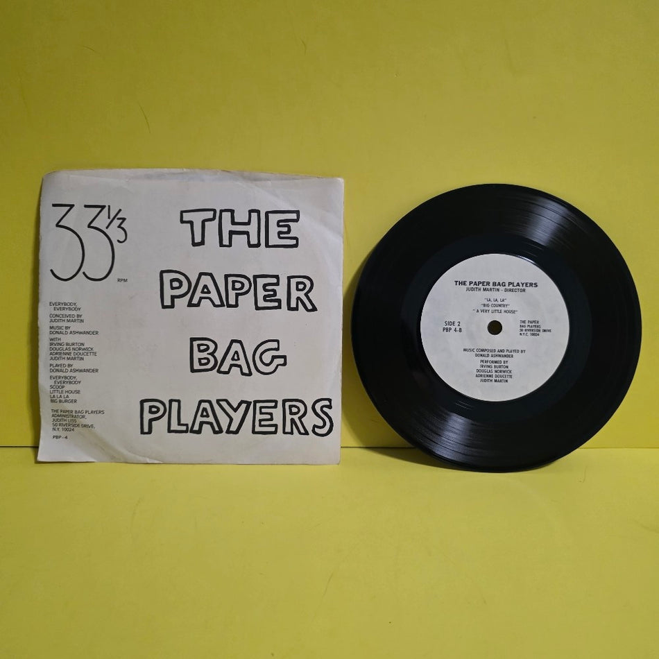 The Paper Bag Players - Everybody,  Everybody  - PBP-4 - Used - EX - Vinyl