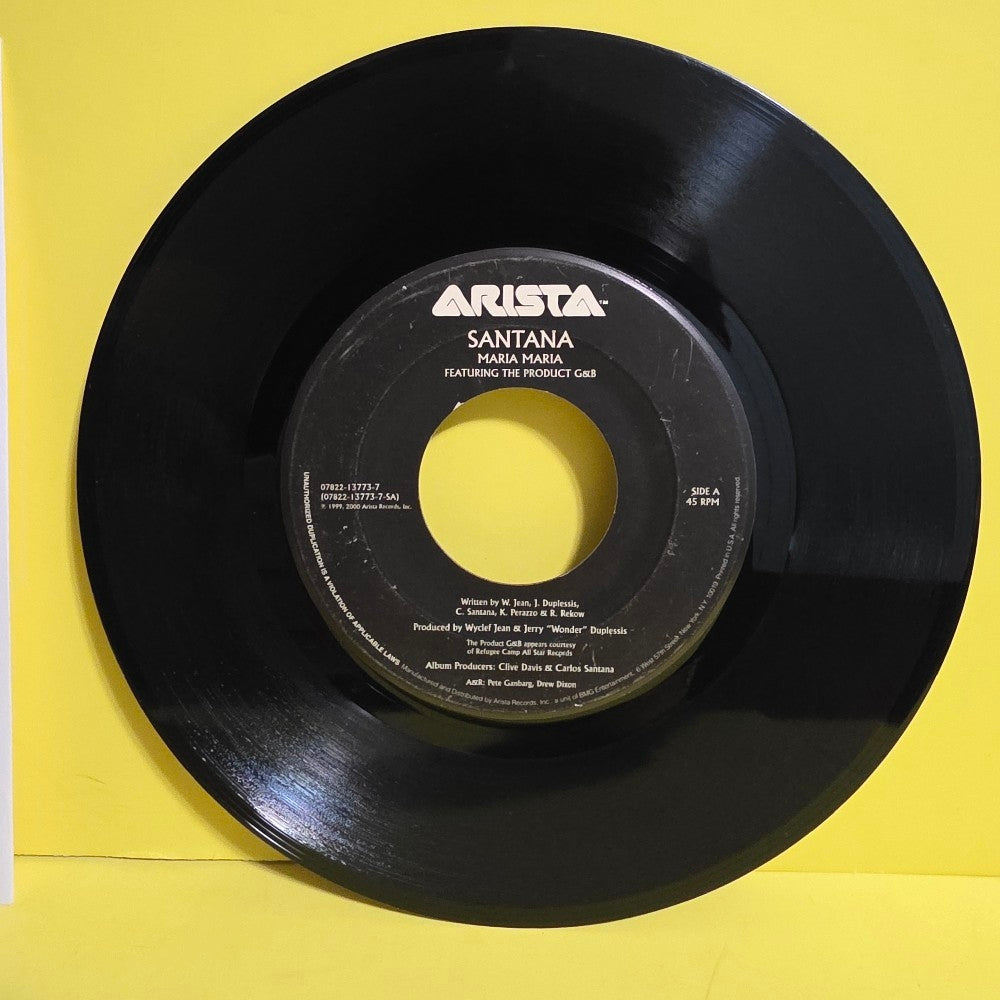 Santana Feat. Rob Thomas - Maria Maria / Smooth - 2000 - 07822-13773-7 - Used - VG++ - Vinyl