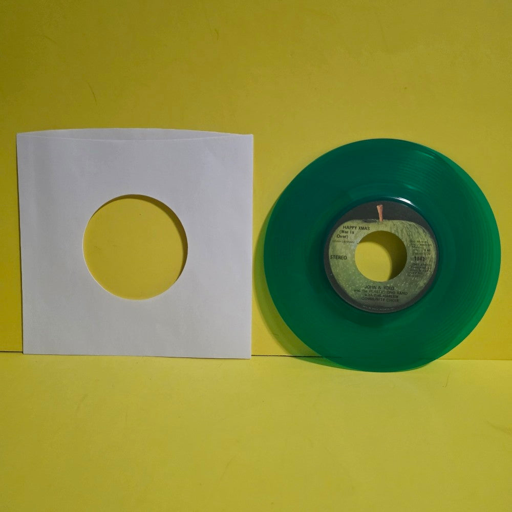 John & Yoko - Happy Christmas ( War Is Over ) Green Vinyl  - 1971 - 1842 - Used - VG++ - Vinyl