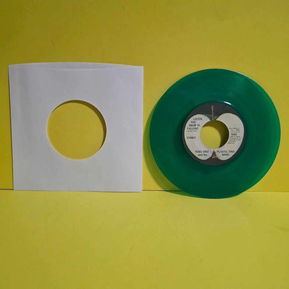 John & Yoko - Happy Christmas ( War Is Over ) Green Vinyl  - 1971 - 1842 - Used - VG++ - Vinyl