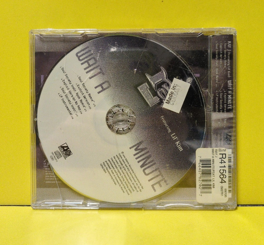 Ray J Featuring Lil' Kim - Wait A Minute - 2001 - 7567-85120-2 - New - Sealed - CDs - CD Single - Germany Import