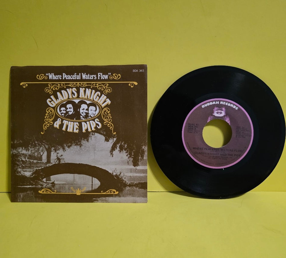 Gladys Knight And The Pips - Where Peaceful Waters Flow / Perfect Love  - 1973 - BDA 363 - Used - NM - Vinyl