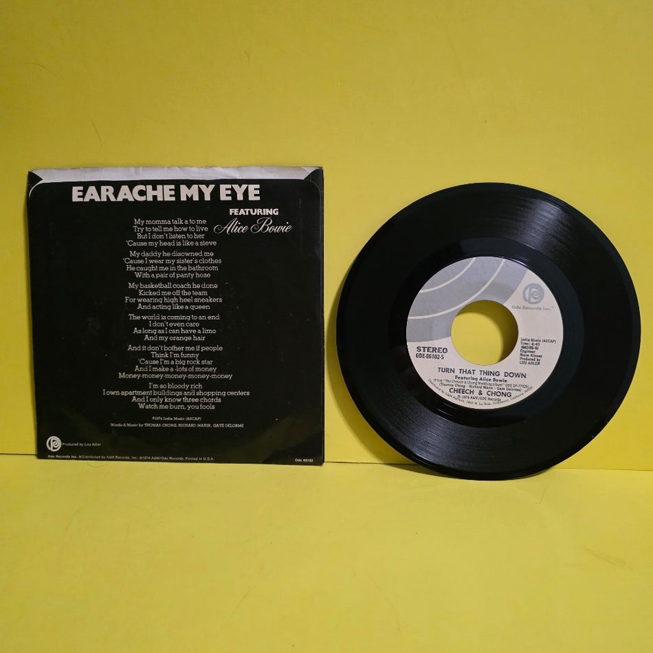 Cheech & Chong - Earache My Eyes / Turn That Thing Down  - 1974 - ODE-66102-S - Used - EX - Vinyl