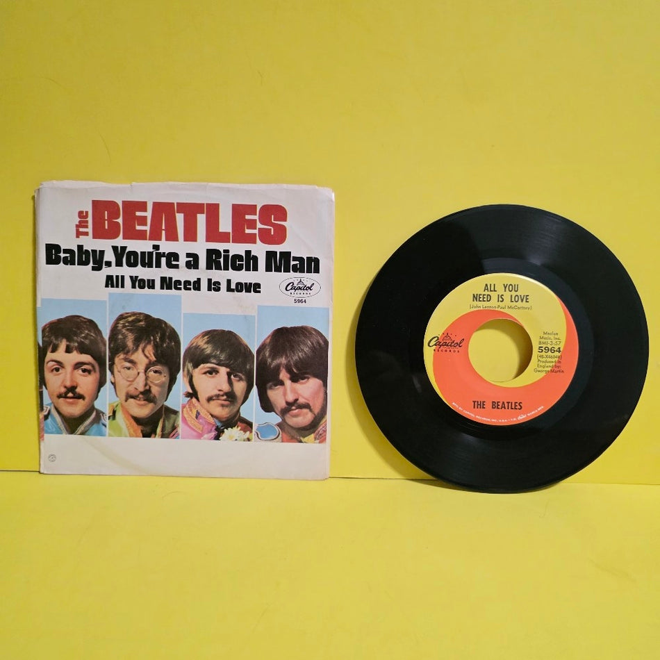 The Beatles  - All You Need Is Love / Baby You're A Rich Man - 1967 - 5964 - Used - VG++ - Vinyl