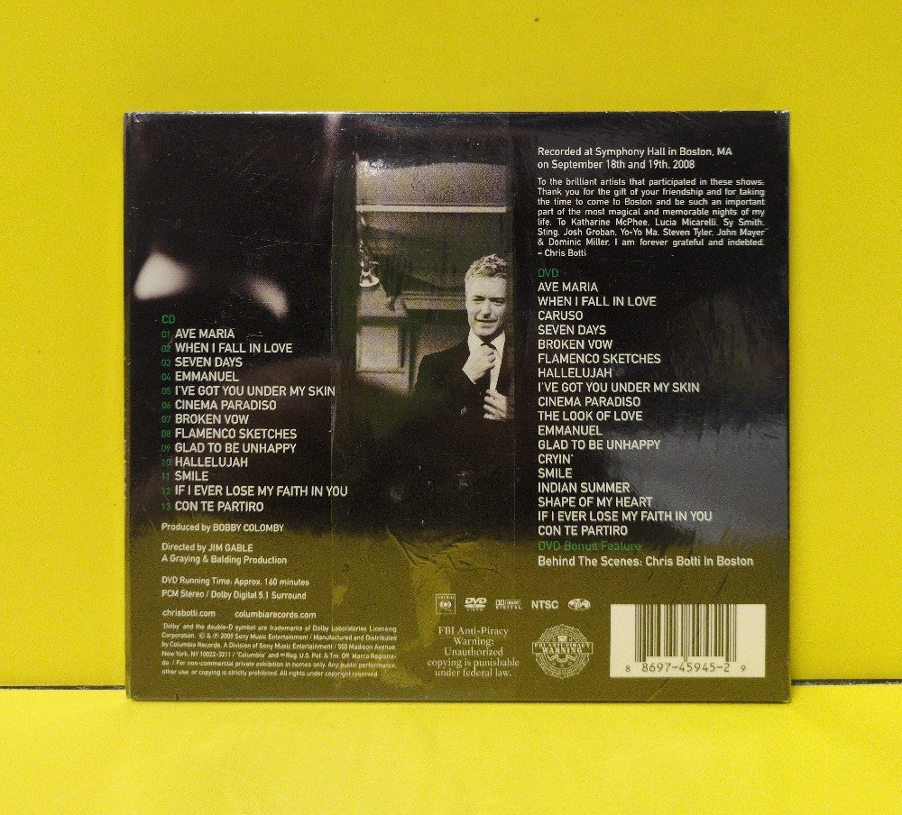 Chris Botti - In Boston - 2009 - 88697 45945 2 - New - Sealed - CDs - CD/DVD Set