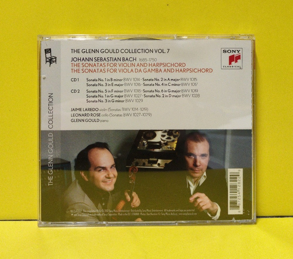 Glenn Gould Plays Bach, Jaime Laredo • Leonard Rose - The 6 Sonatas For Violin & Harpsichord • The 3 Sonatas For Viola Da Gamba & Harpsichord  - 2012 - 88725412822-01 - Used - EX - CDs - 2xCD - European Import