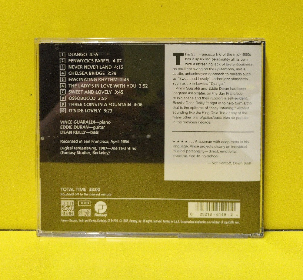 Vince Guaraldi Trio - Vince Guaraldi Trio - OJCCD-149-2 - Used - EX - CDs - Reissue - Remastered