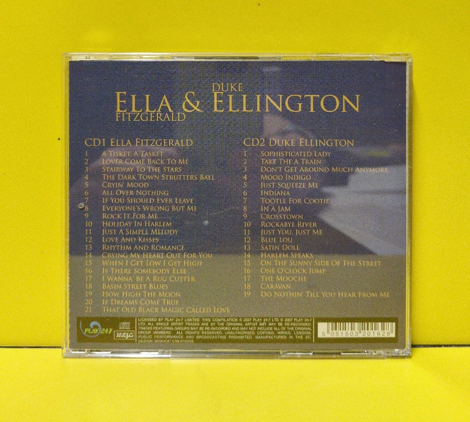 Duke Ellington, Ella Fitzgerald - Ella & Ellington - 2007 - PLAY 2-016 - Used - EX - CDs - 2xCD