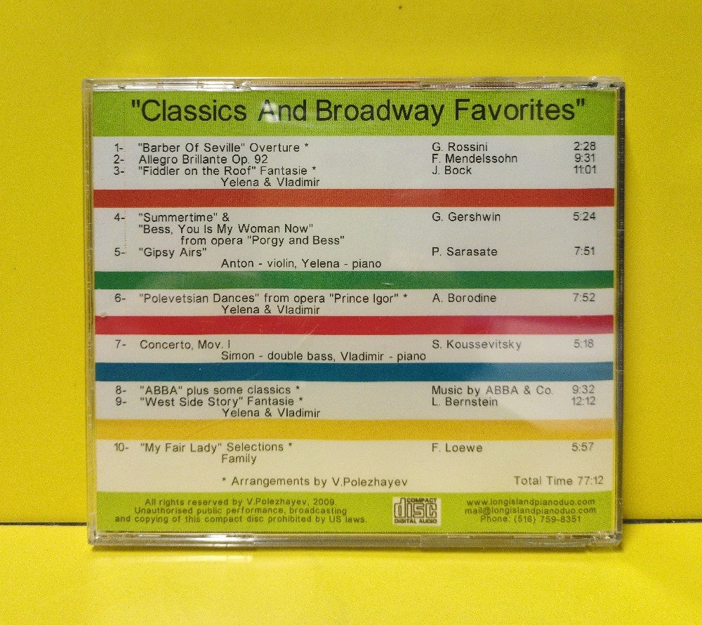 Polezhayev Family - Classics And Broadway Favorites - 2009 - New - Sealed - CDs