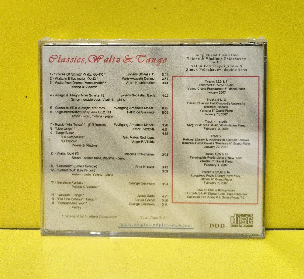 The Polezhayev Family - Classics, Waltz & Tango - 2007 - New - Sealed - CDs