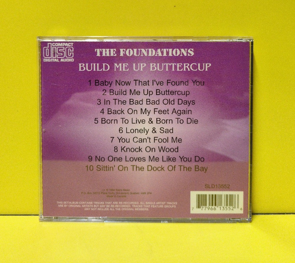 The Foundations - Build Me Up Buttercup - 1994 - SLD13552 - Used - EX - CDs - Canadian Import