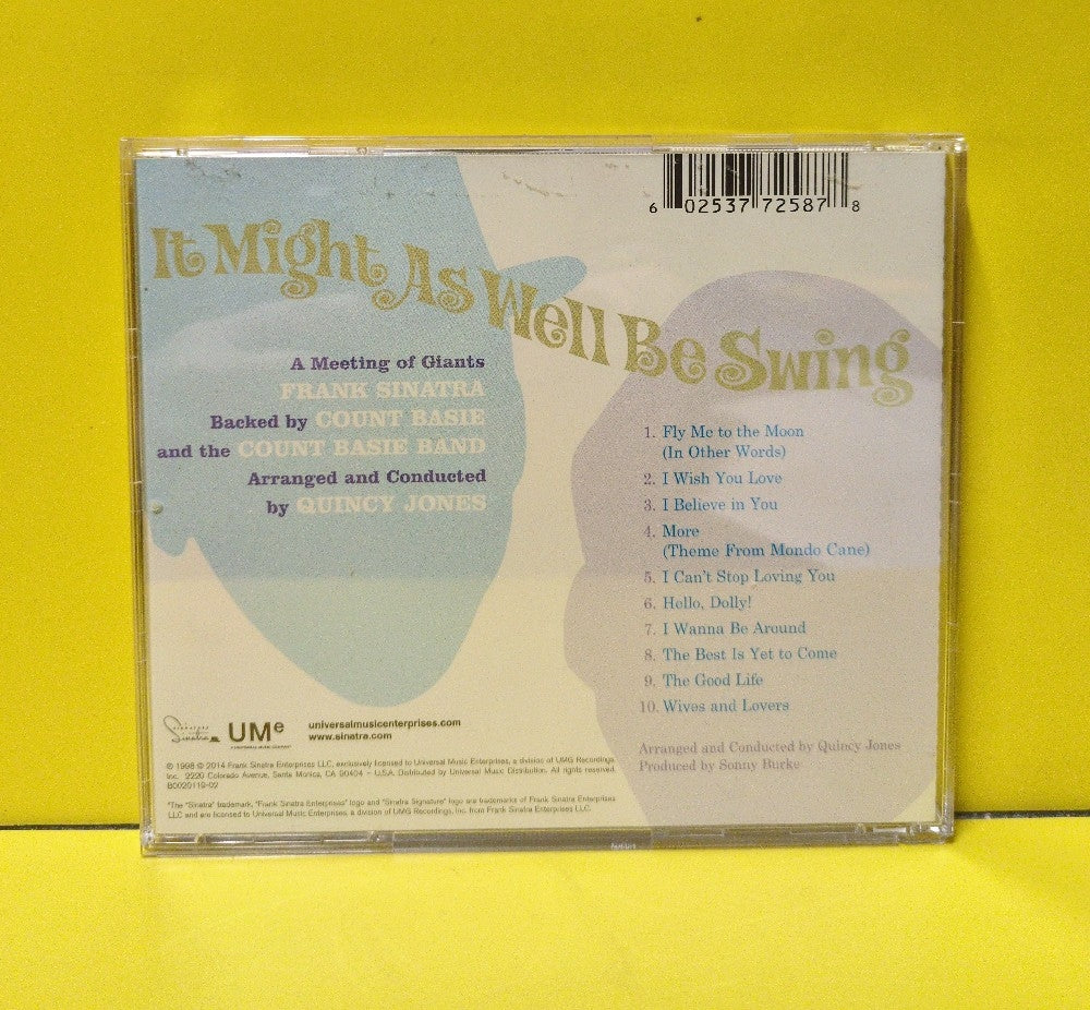 Frank Sinatra • Count Basie And His Orchestra - It Might As Well Be Swing - 2014 - B0020119-02 - Used - EX - CDs - Reissue