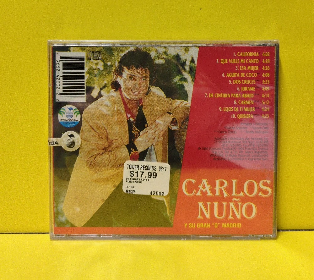 Carlos Nuño Y Su Gran "D" Madrid - De Cintura Para Abajo - 1994 - FTCD-42002 - New - Sealed - CDs