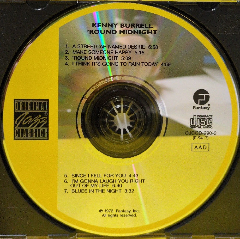 Kenny Burrell - 'Round Midnight - 1998 - OJCCD-990-2 - Used - EX - CDs - Reissue - Remastered