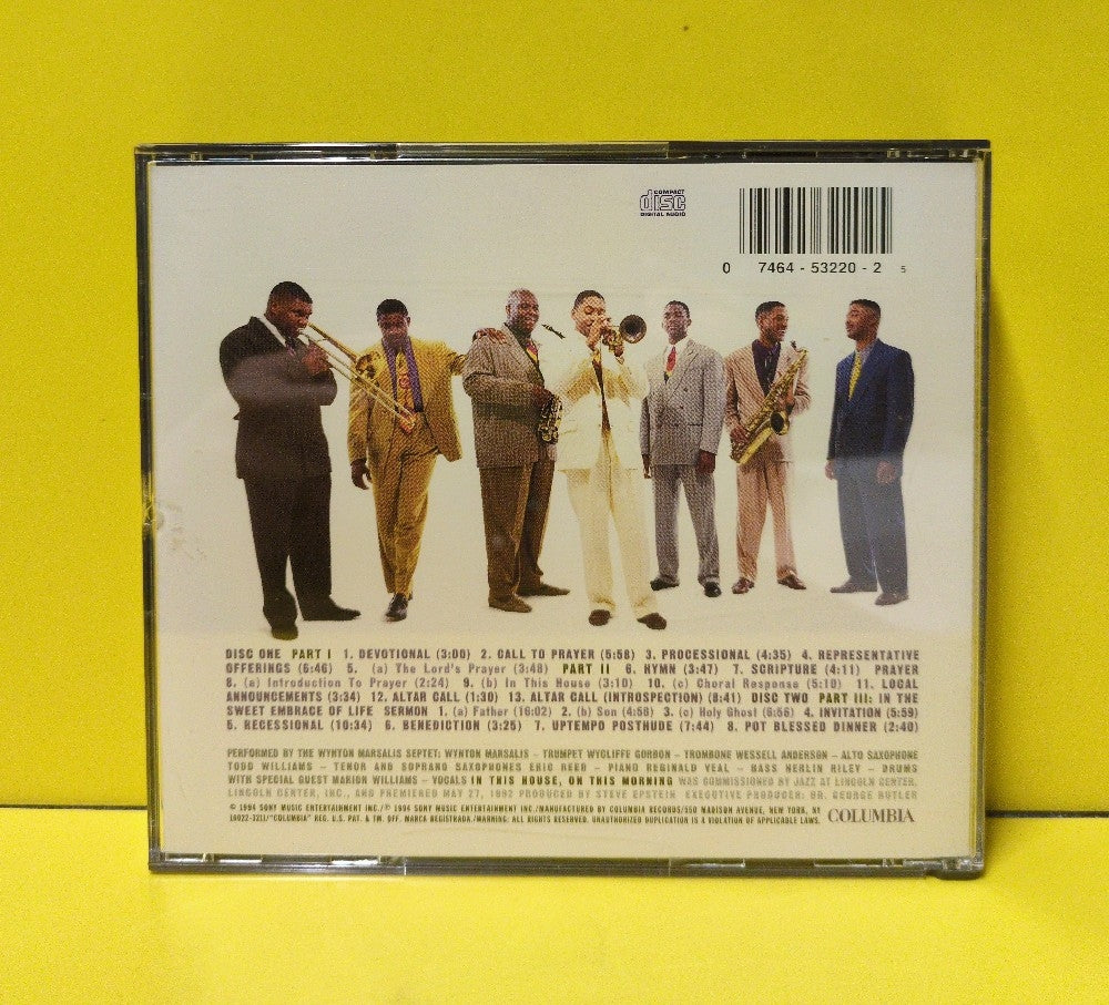 Wynton Marsalis Septet - In This House, On This Morning - 1994 - C2K 53220 - Used - EX - CDs - 2xCD