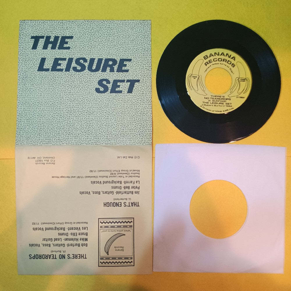 The Leisure Set - There's No Teardrops / That's Enough 7" 45 RPM - 1982 - 211086 - Used - VG++ - Vinyl