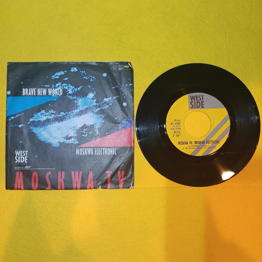 Moskwa TV - Brave New World / Moskwa Electronic  7"  - 1987 - 01-3787 - Used - VG++ - Vinyl