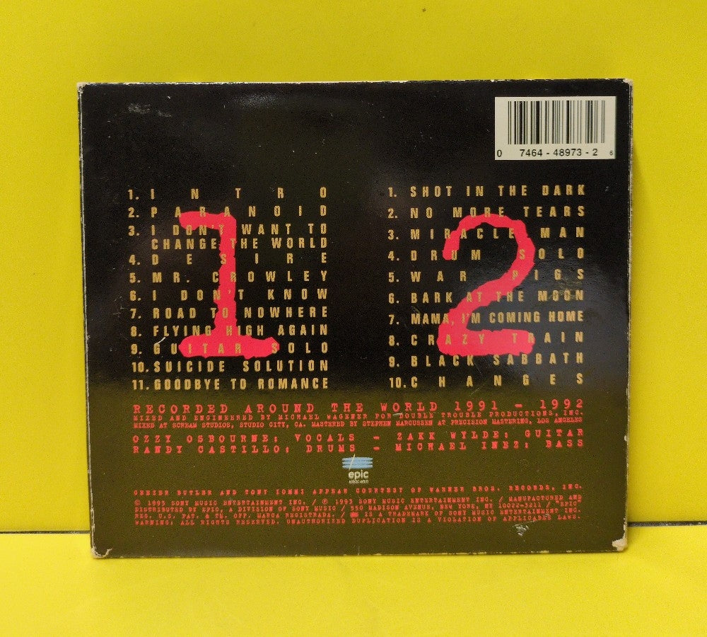 Ozzy Osbourne - Live & Loud - 1993 - Z2K 48973 Used - EX - CDs - No Metal Cover