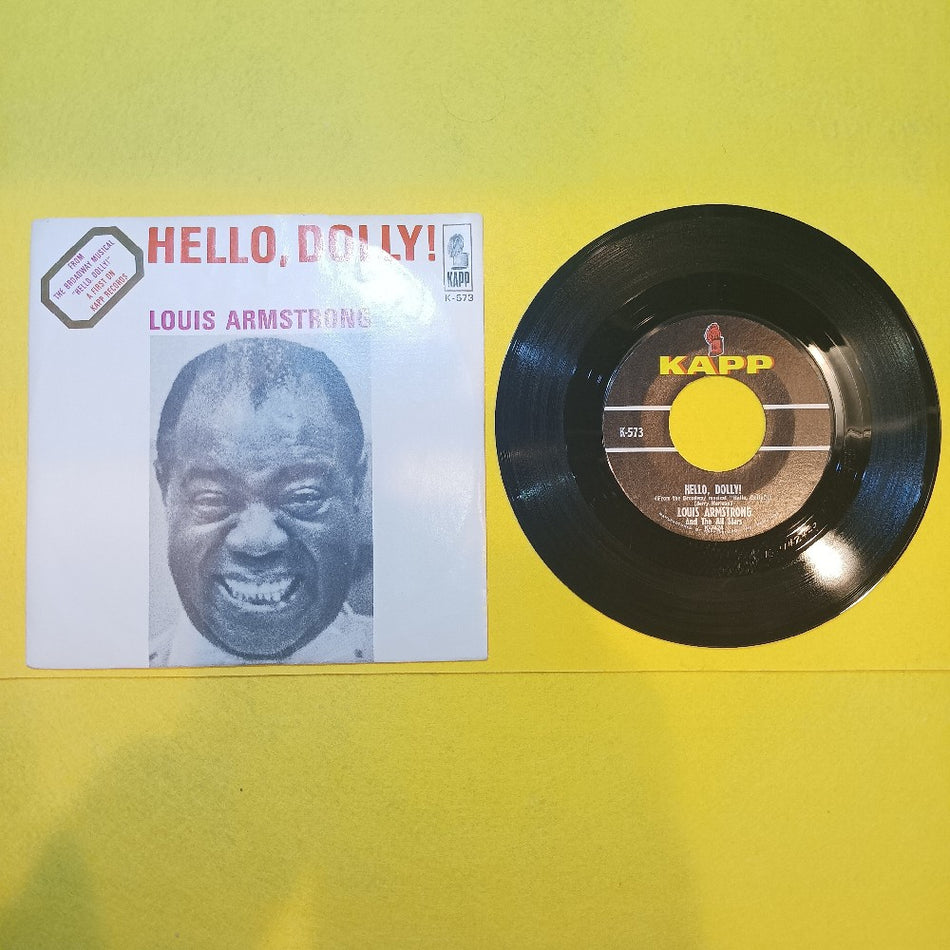 Louis Armstrong - Hello, Dolly! / A Lot Of Livin' To Do 7" 45 RPM - 1964 - K-573 - Used - VG+ - Vinyl