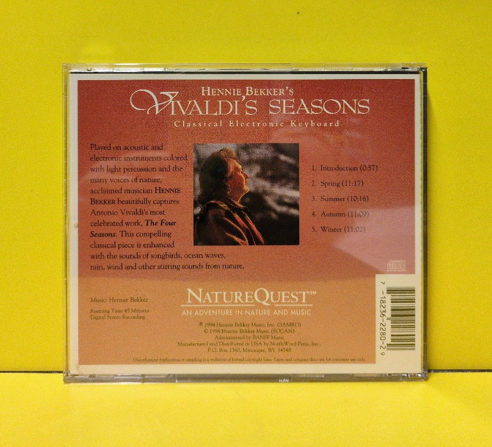 Hennie Bekker - Hennie Bekker's Vivaldi's Seasons - 1994 - NQCD 22802 - Used - EX - CDs