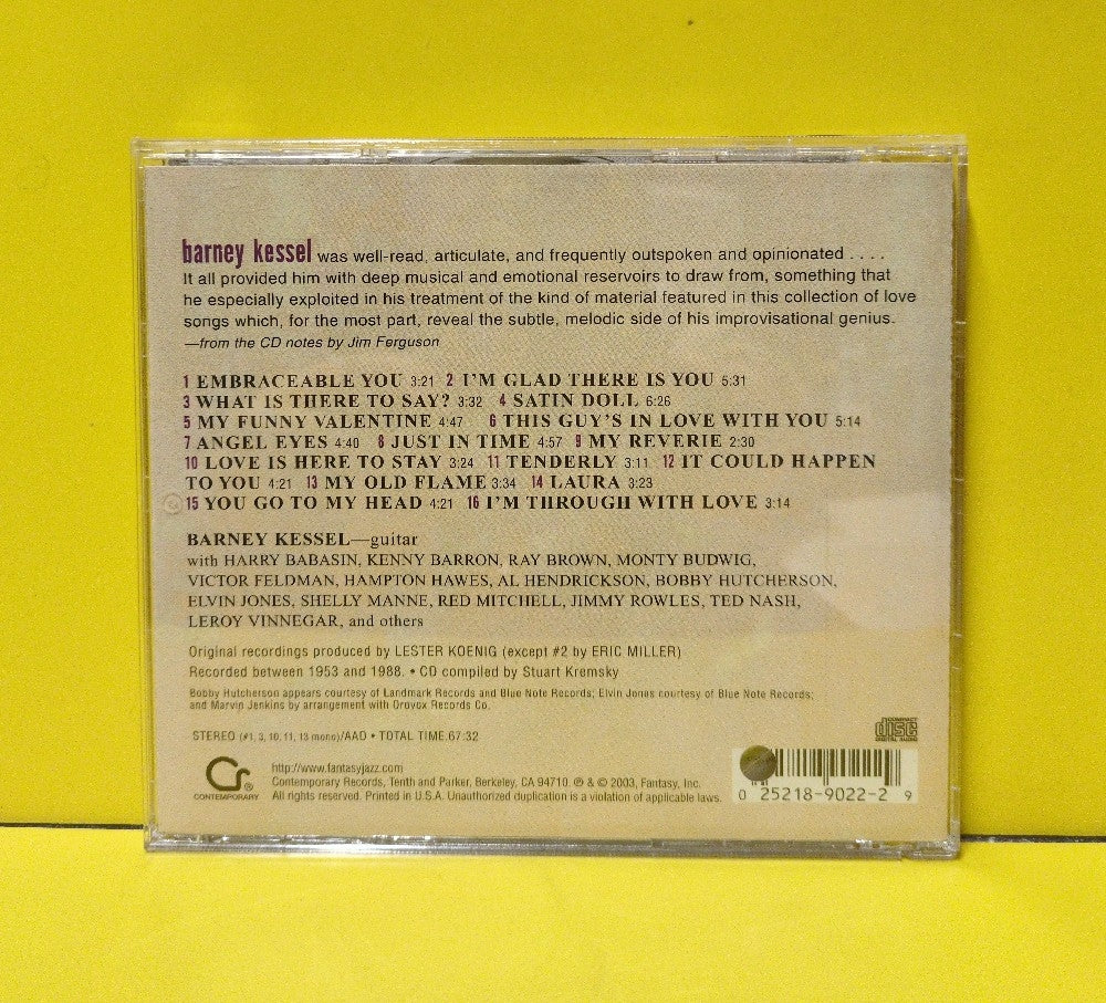 Barney Kessel - Plays For Lovers - 2003 - CCD-6022-2 - Used - EX - CDs - Promo