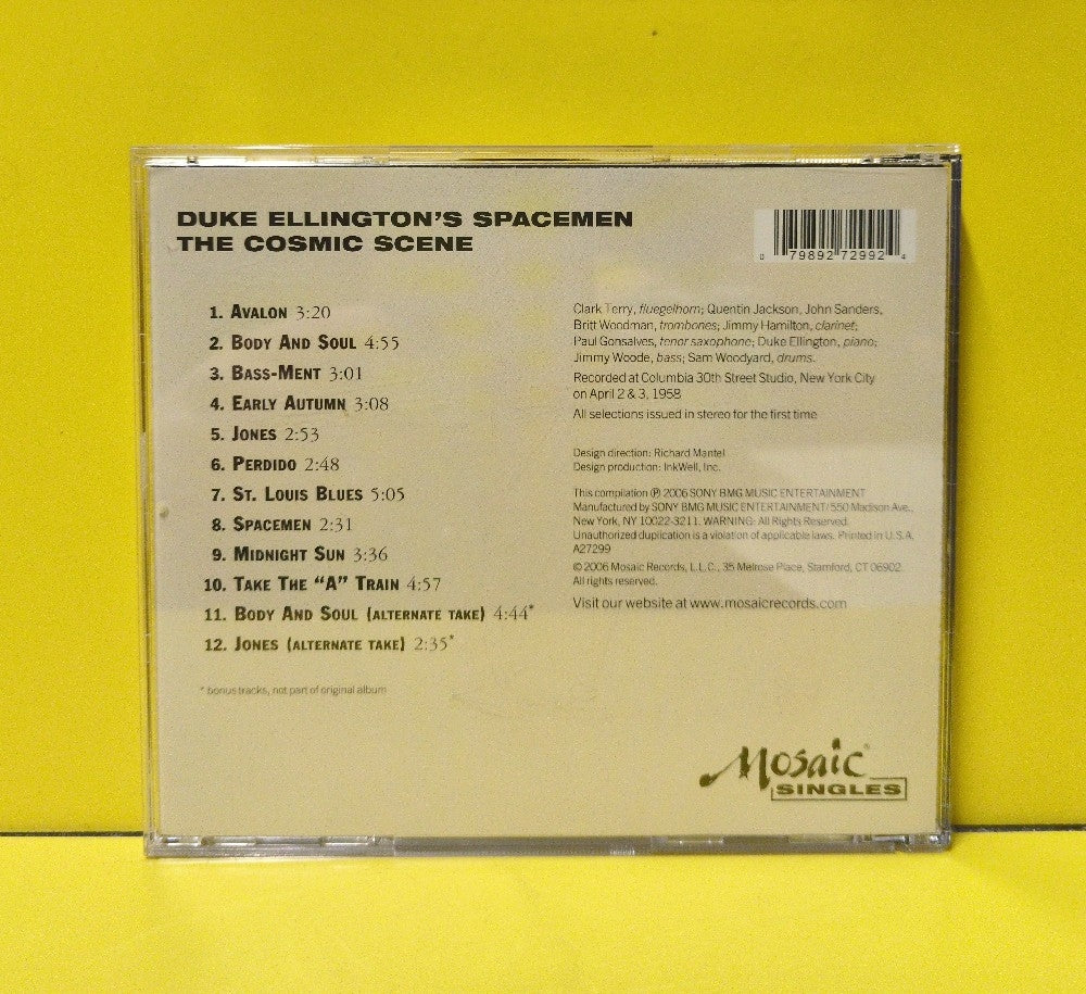 Duke Ellington's Spacemen - The Cosmic Scene - 2007 - MCD-1001 - Used - EX - CDs