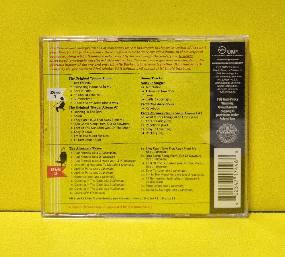 Charlie Parker - Charlie Parker With Strings Deluxe Edition - 2015 - B0022596-02 - Used - EX - CDs - 2xCD