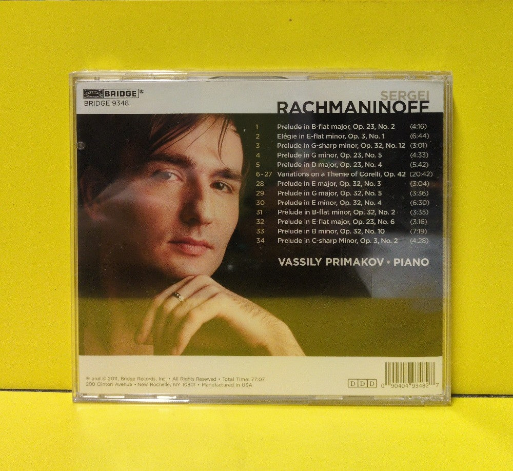 Sergei Rachmaninoff, Vassily Primakov - Preludes And Elegie From Opp. 3, 23 & 32 / Variations On A Theme By Corelli - 2011 - BRIDGE 9348 - New - Sealed - CDs