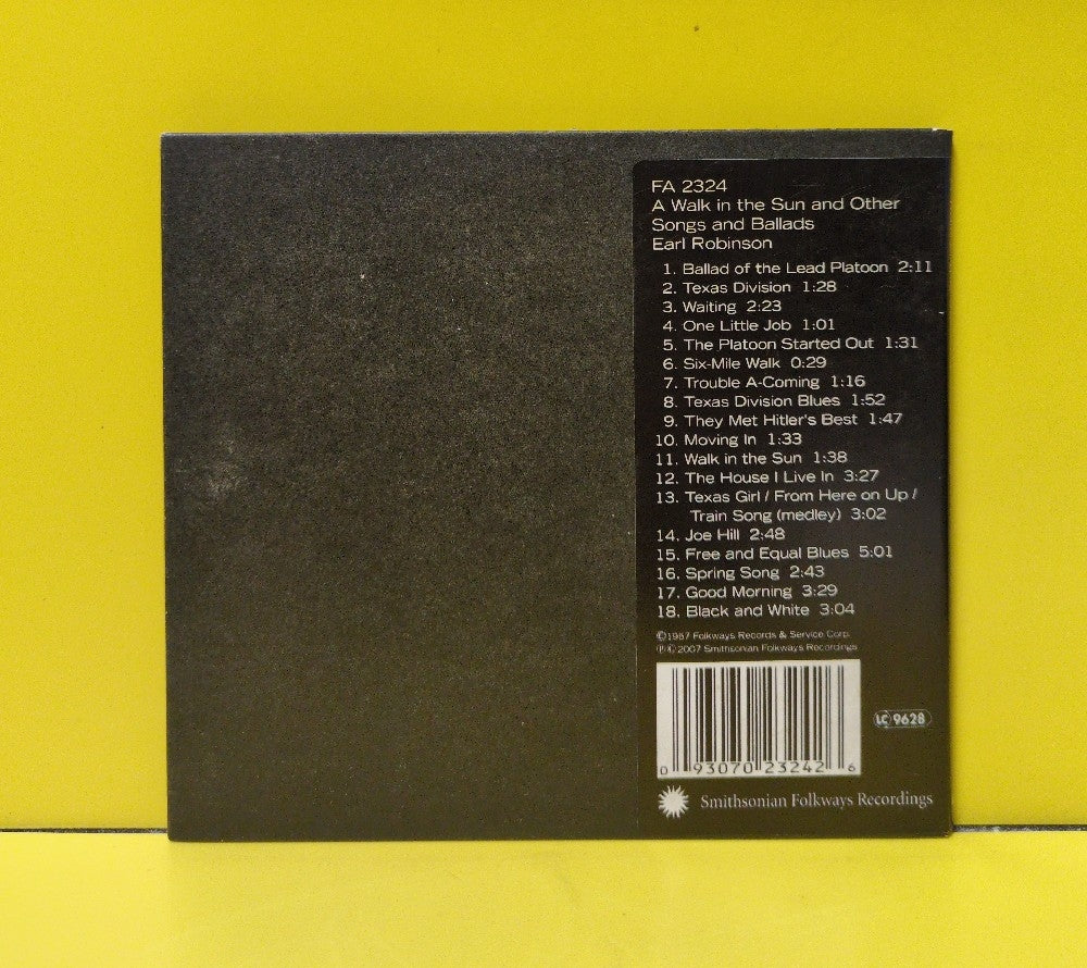Earl Robinson - A Walk In The Sun and Other Songs and Ballads - 2007 - FA 2324 - Used - EX - CDs - Enhanced - Remastered - Mono
