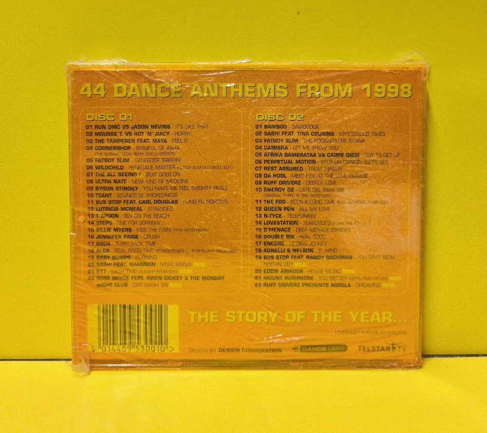 Various - The Best Of Dance 98 - 1998 - TTVCD3001 - New - Sealed - CDs - UK Import