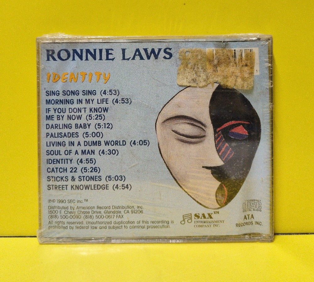 Ronnie Laws - Identity - 1990 - D2-75753 - New - Sealed - CDs