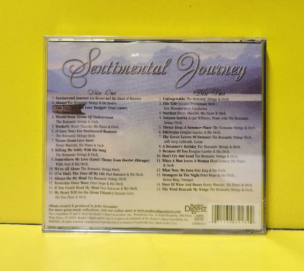 Various - Sentimental Journey - 2011 - SSTI08413 - New - Sealed - CDs - 2xCD