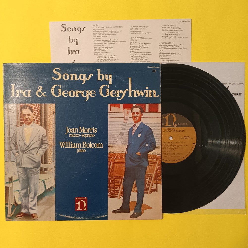 Joan Morris & William Bolcom SIGNED - Songs By Ira & George Gershwin - 1978 - H-71358 - Used - EX - Vinyl