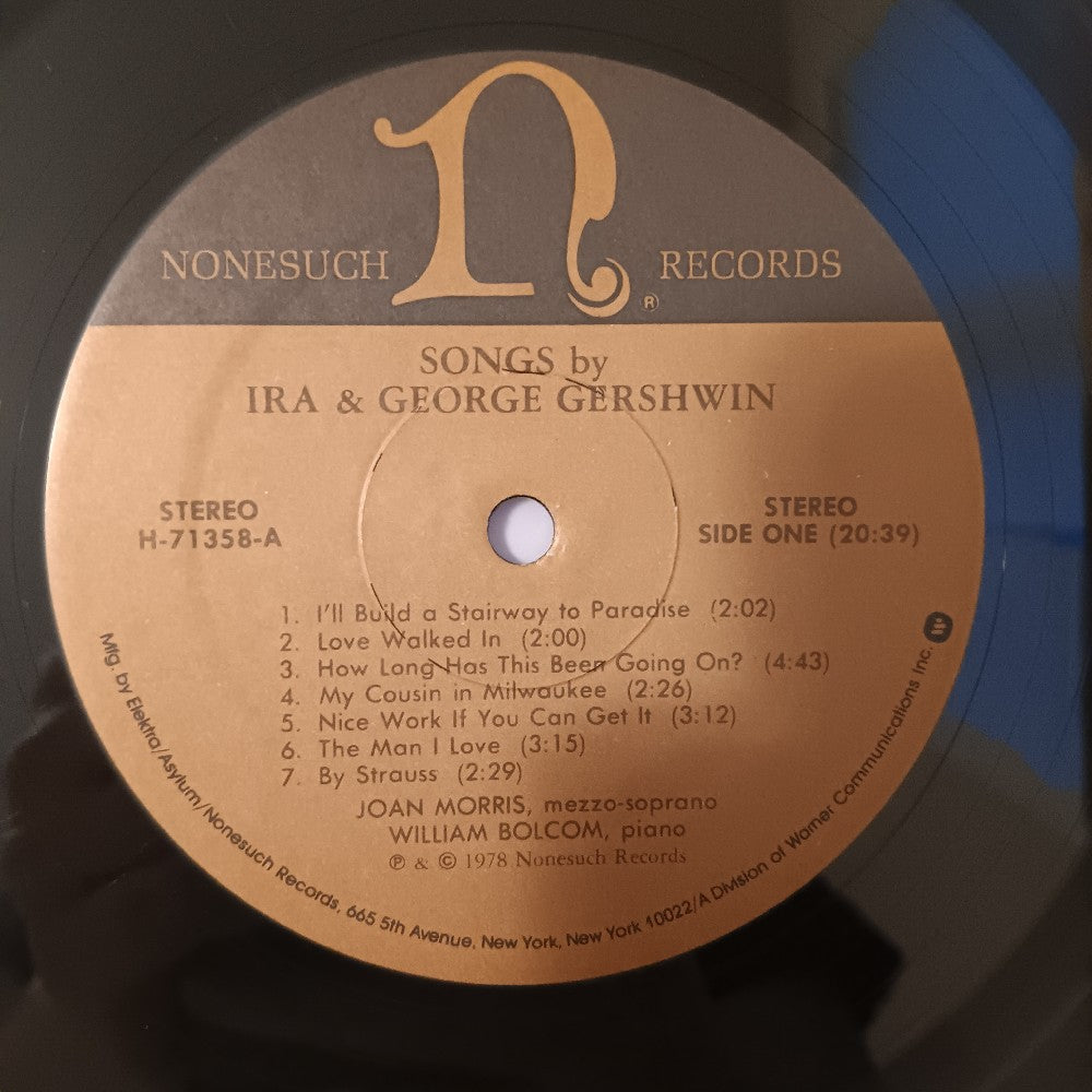 Joan Morris & William Bolcom SIGNED - Songs By Ira & George Gershwin - 1978 - H-71358 - Used - EX - Vinyl