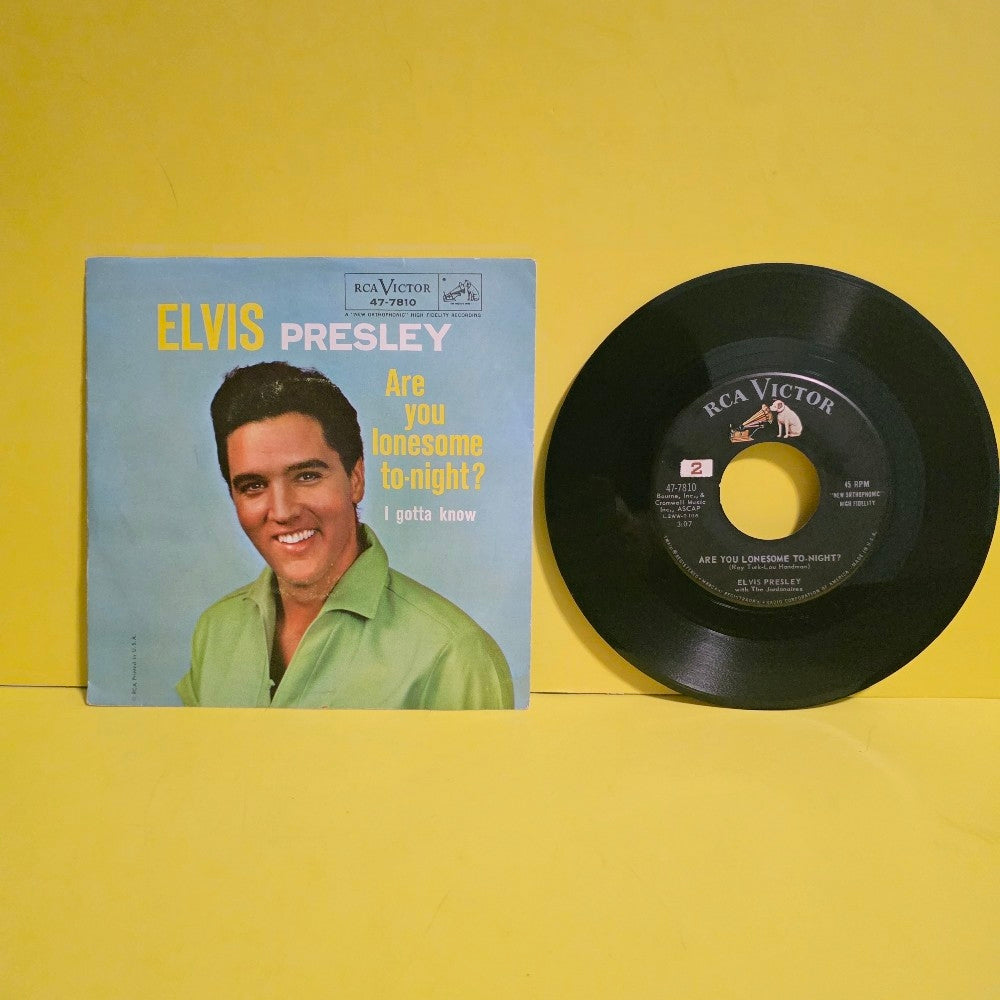 Elvis Presley  - Are You Lonesome To- Night? - 1960 - 47-7810 - Used - VG++ - Vinyl