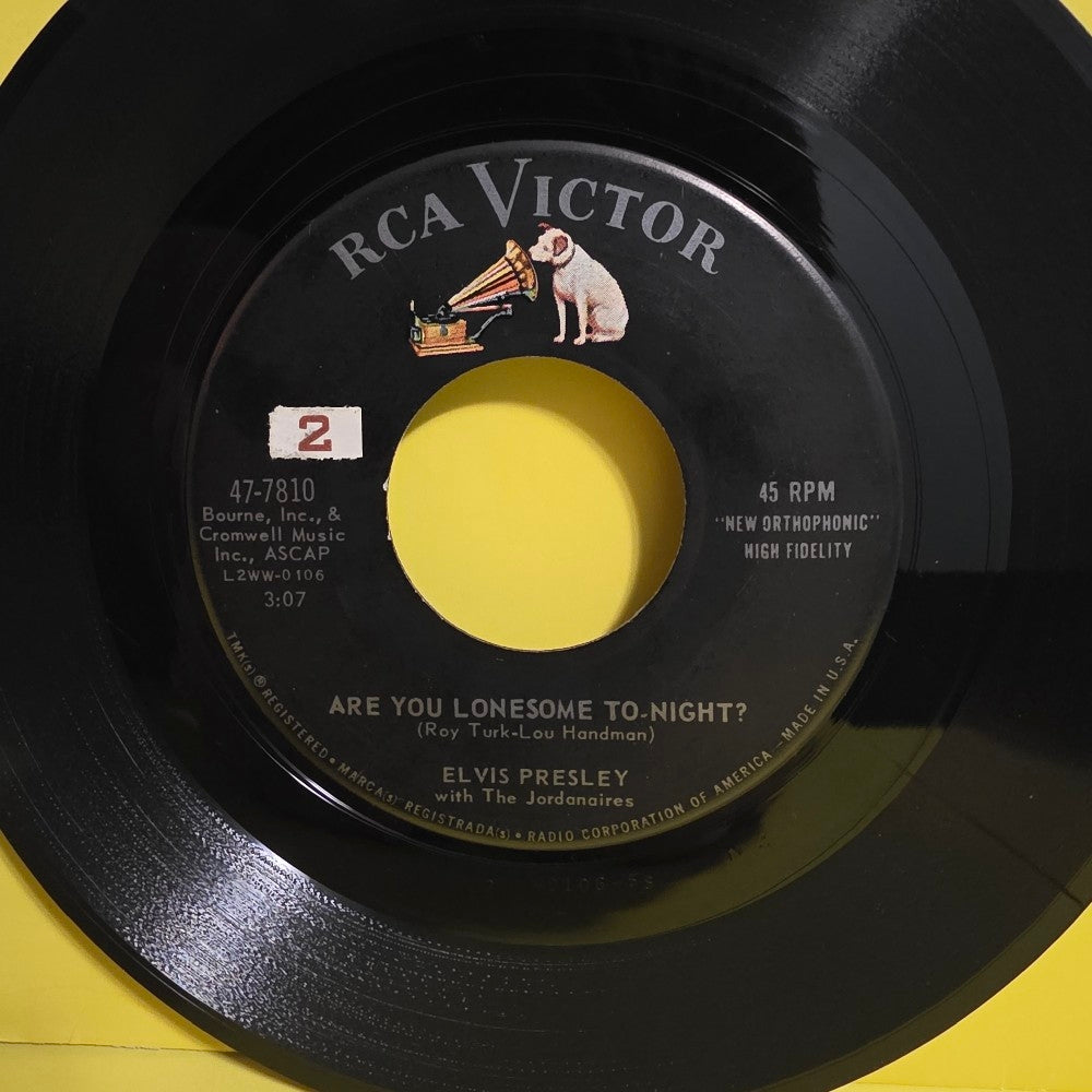 Elvis Presley  - Are You Lonesome To- Night? - 1960 - 47-7810 - Used - VG++ - Vinyl