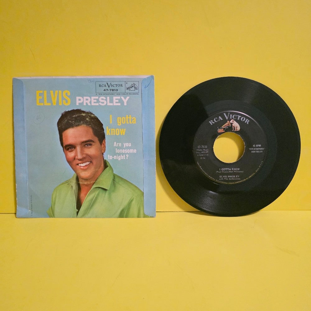 Elvis Presley  - Are You Lonesome To- Night? - 1960 - 47-7810 - Used - VG++ - Vinyl