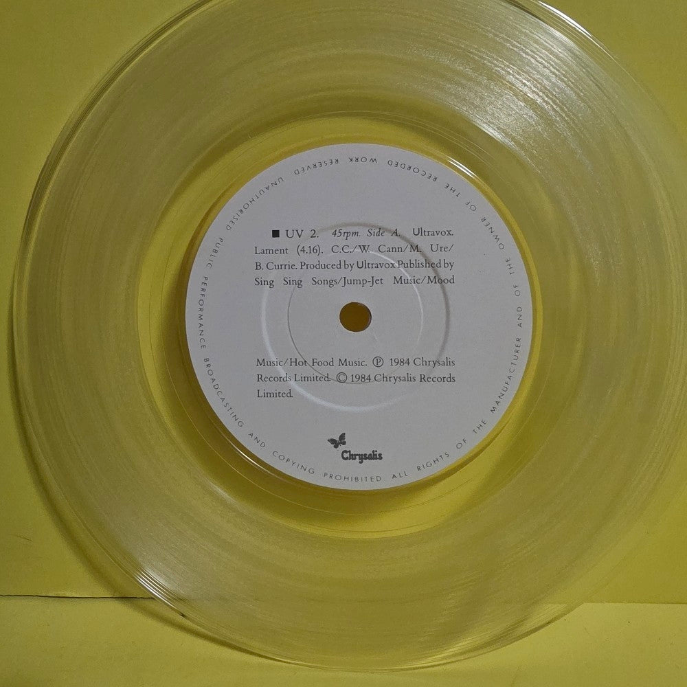 Ultravox - Lamet / Clear Vinyl  - 1984 - UV 2 - Used - NM - Vinyl