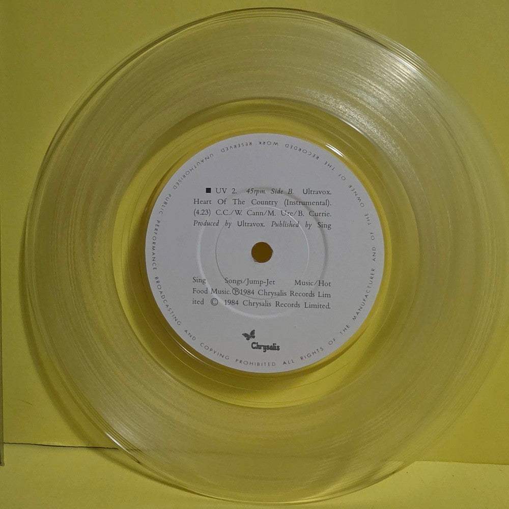 Ultravox - Lamet / Clear Vinyl  - 1984 - UV 2 - Used - NM - Vinyl