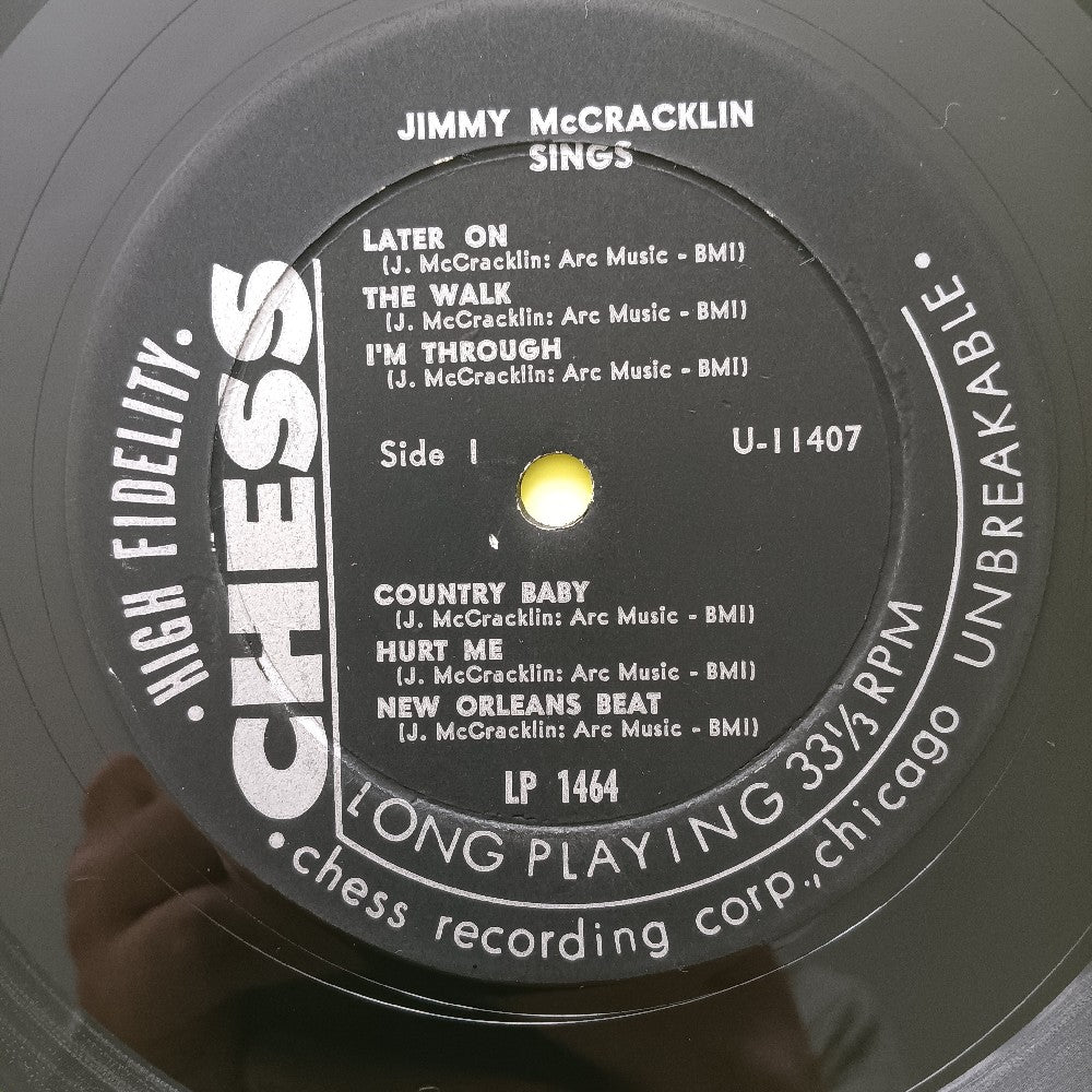 Jimmy McCracklin - Jimmy McCracklin Sings OG - 1962 - Chess Lp 1464 - Used - VG+ - Vinyl